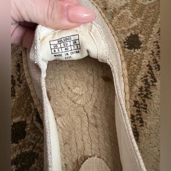 Saludos Anthropologie Flat Espadrilles Smoking Slipper Watermelon Juice Size 9.5 - Picture 6 of 7